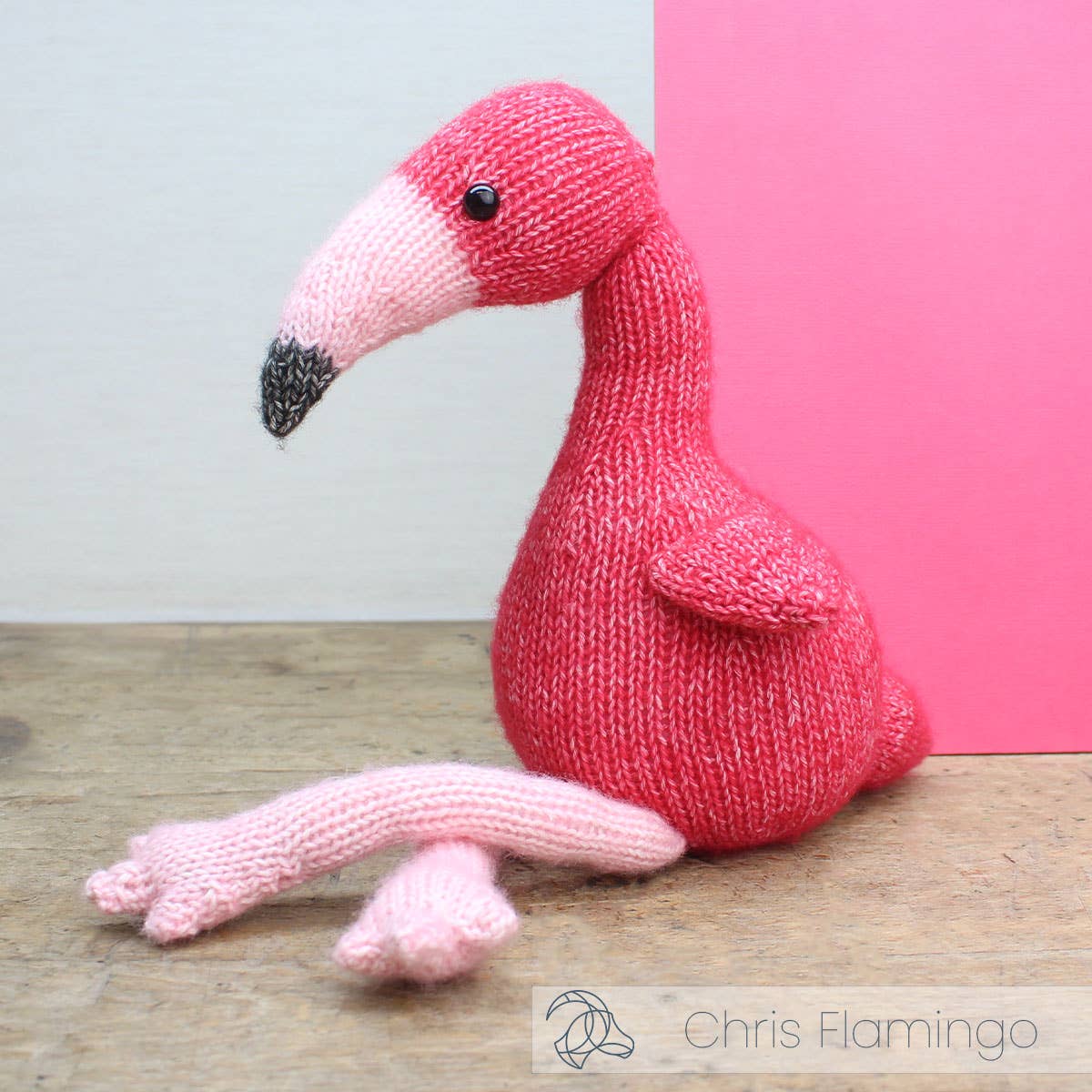 Strickset Flamingo Kuscheltier