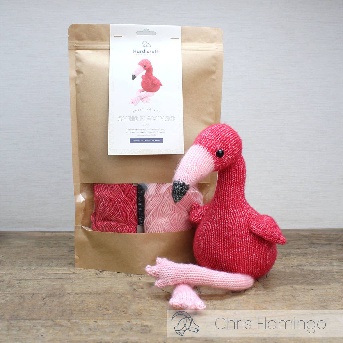 Strickset Flamingo Kuscheltier