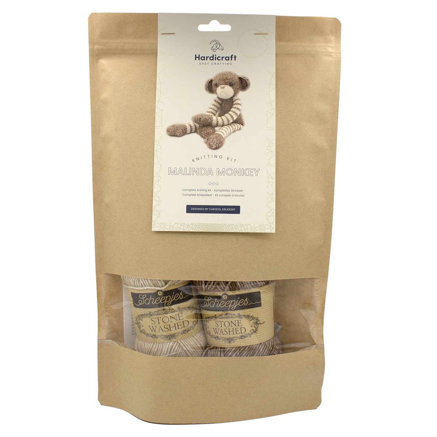 Affe Kuscheltier Strickset