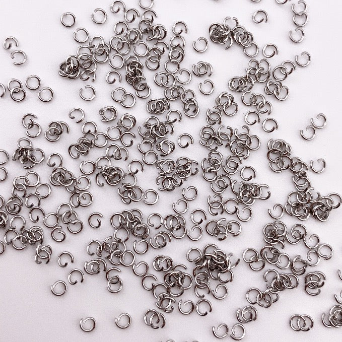 Jump rings stainless steel 3 mm - silver