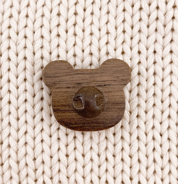 Wooden button Mouse 28 mm