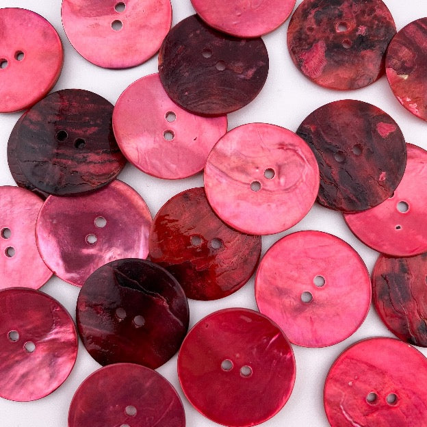 Muschelknopf 20 mm pink