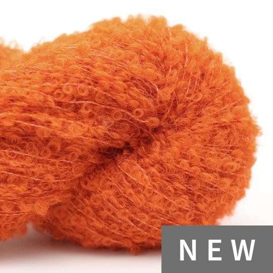 Orange kremke alpaca boucle