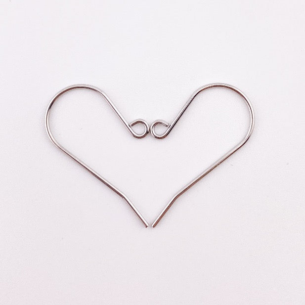 Ohrringhaken 27 mm silber