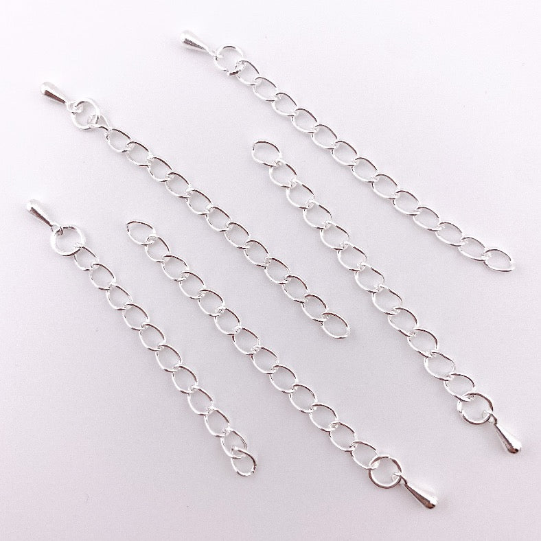 Verlängerungskette aus Metall silber