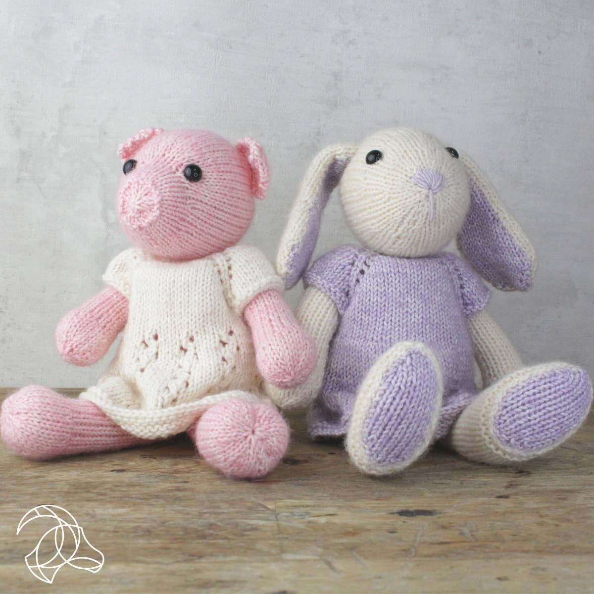 Strickset Hase Kuscheltier