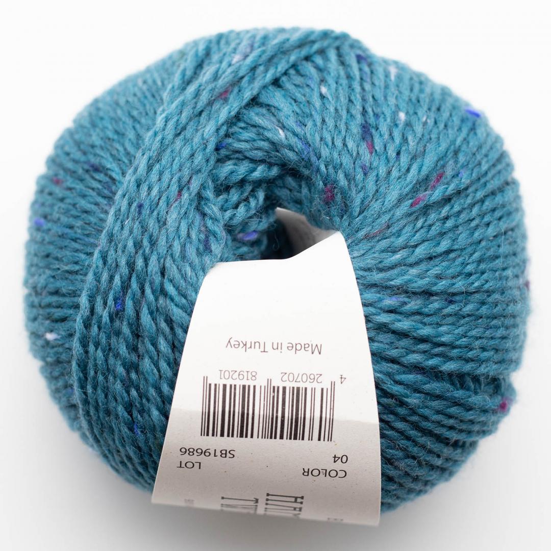 BC Garn Hamelton Tweed Blau