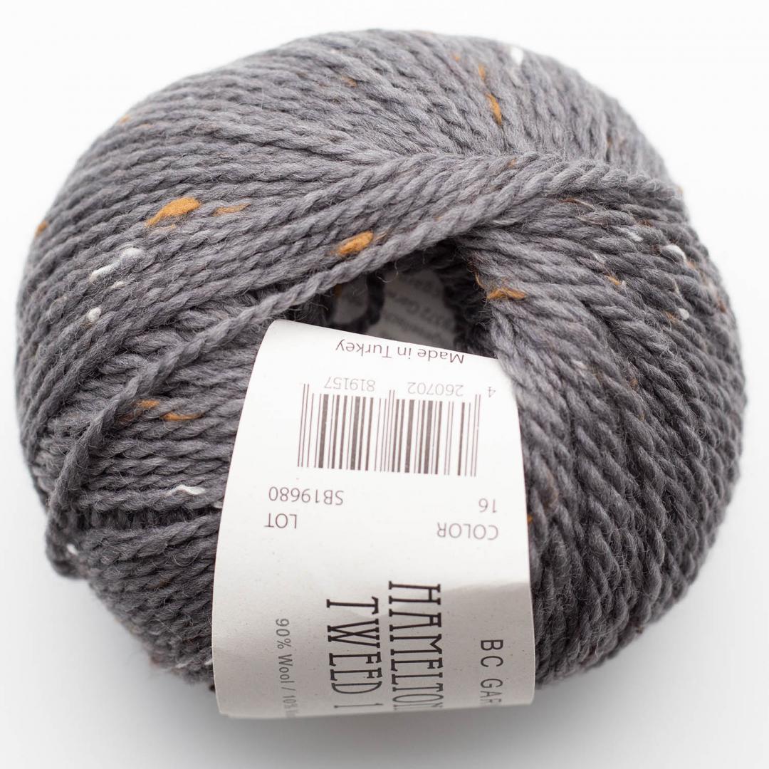 BC Garn Hamelton Tweed Mittelgrau