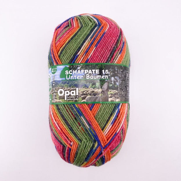 Opal sockenwolle schafpate 15 unter bäumen